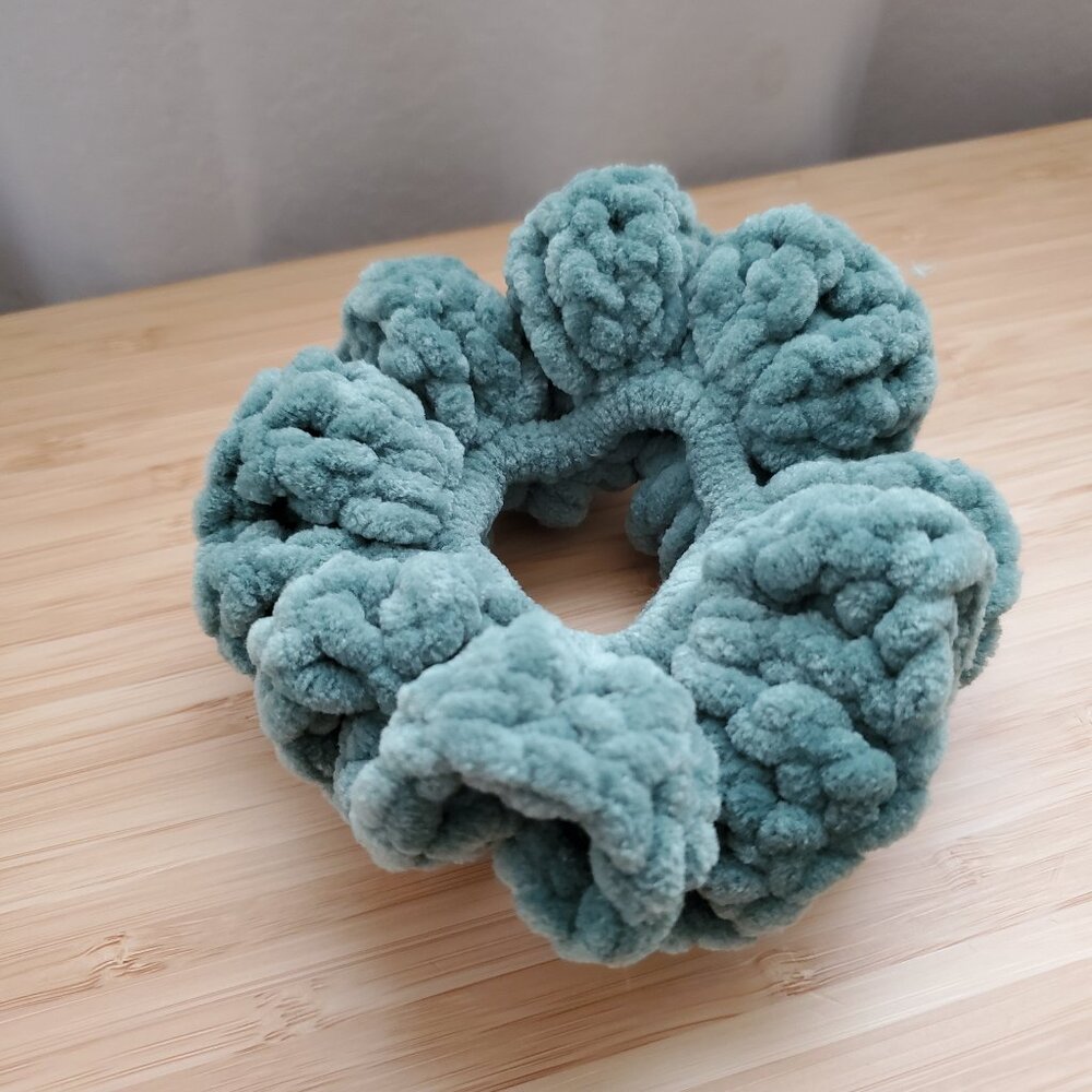 Velvet Crochet Scrunchie